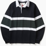 Classic Rugby Shirt - Black Tri-Stripe