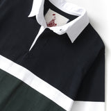 Classic Rugby Shirt - Black Tri-Stripe