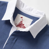 Classic Rugby Shirt - Blue Tri-Stripe