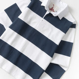 Classic Rugby Shirt - Blue Wide-Stripe