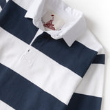 Classic Rugby Shirt - Blue Wide-Stripe
