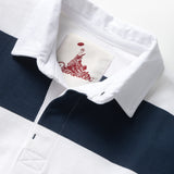 Classic Rugby Shirt - Blue Wide-Stripe
