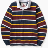 Classic Rugby Shirt - Burgundy Multi-Stripe