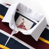 Classic Rugby Shirt - Burgundy Multi-Stripe