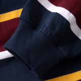 Classic Rugby Shirt - Burgundy Multi-Stripe