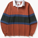 Classic Rugby Shirt - Clay Tri-Stripe