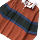 Classic Rugby Shirt - Clay Tri-Stripe