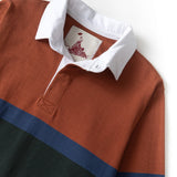 Classic Rugby Shirt - Clay Tri-Stripe