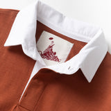 Classic Rugby Shirt - Clay Tri-Stripe