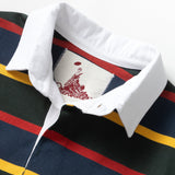 Classic Rugby Shirt - Forest Multi-Stripe