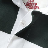 Classic Rugby Shirt - Green Wide-Stripe
