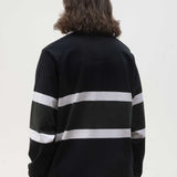 Classic Rugby Shirt - Black Tri-Stripe