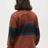 Classic Rugby Shirt - Clay Tri-Stripe